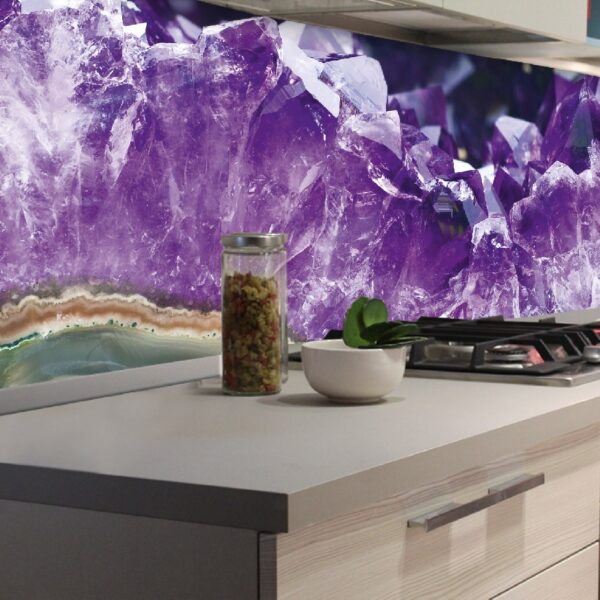 Küchenrückwand Folie - Amethyst