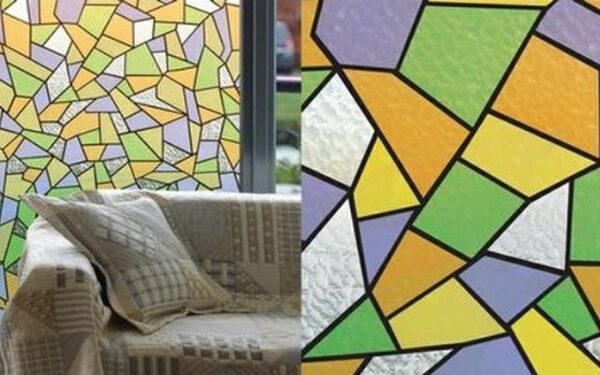 Glasfolie FARBIGE ORNAMENTE