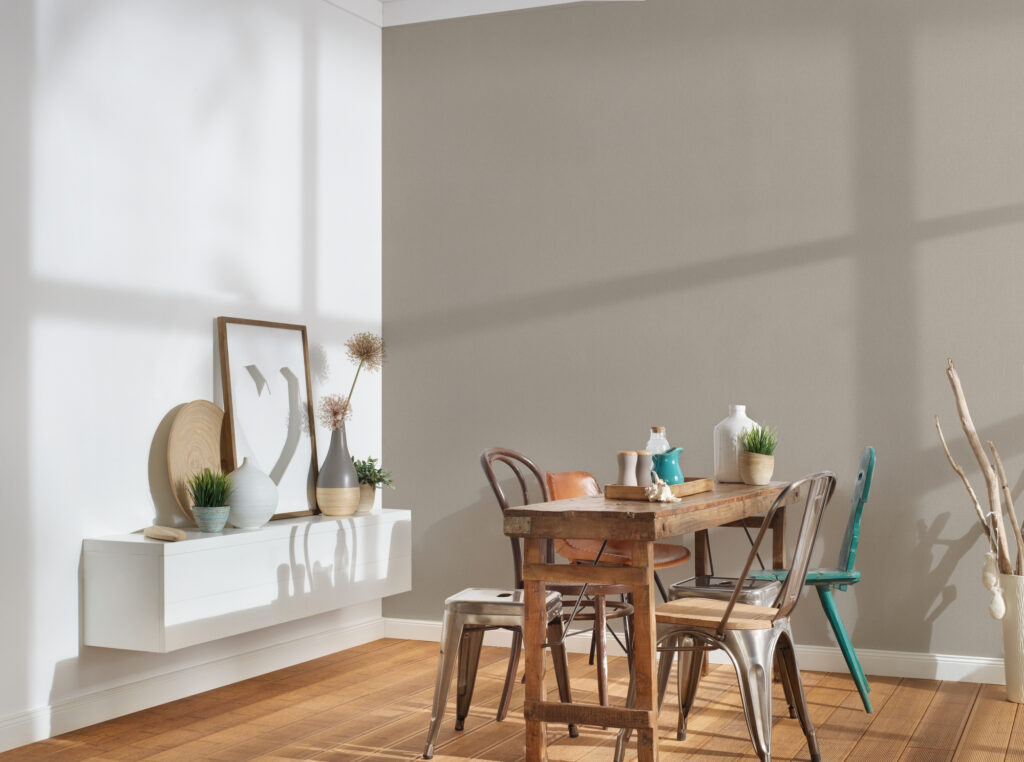 Tapeten Uni Taupe Beige Modern Einfarbig Wohnzimmer