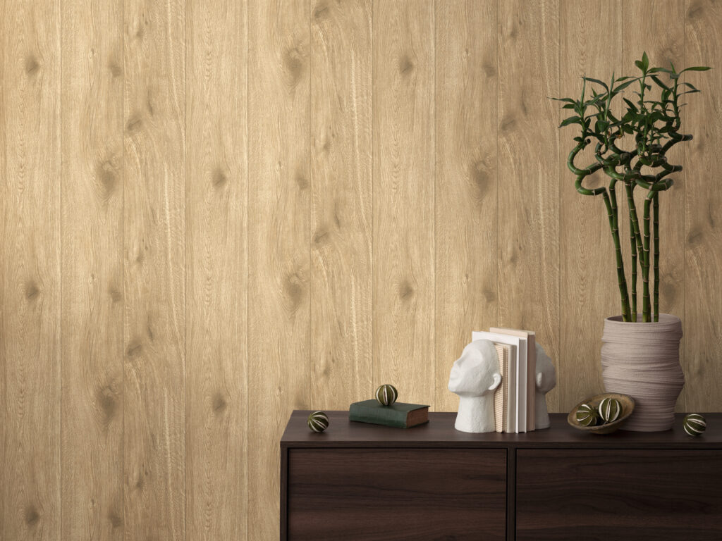 Tapeten Holzoptik Beige Natur Eiche Maserung Modern