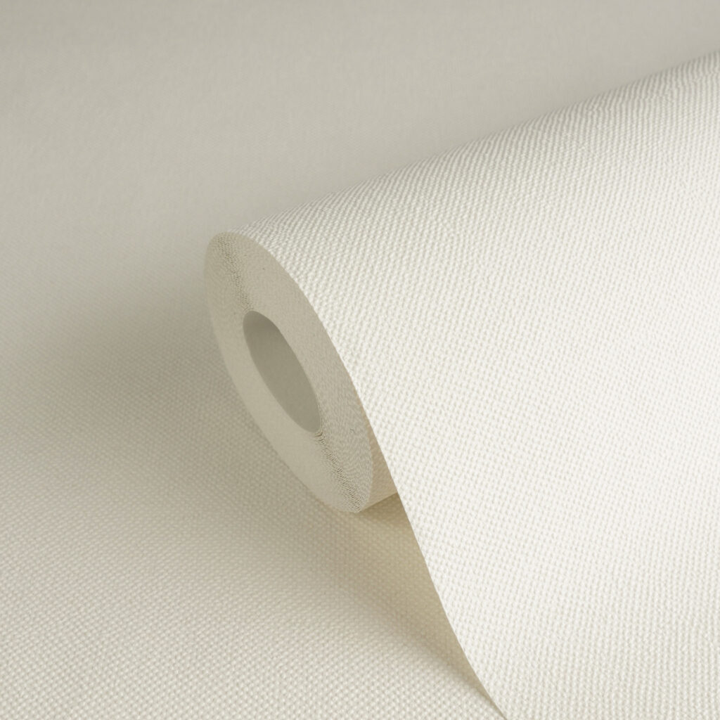 Tapeten Uni Cremeweiss Textiloptik Strukturtapete Modern