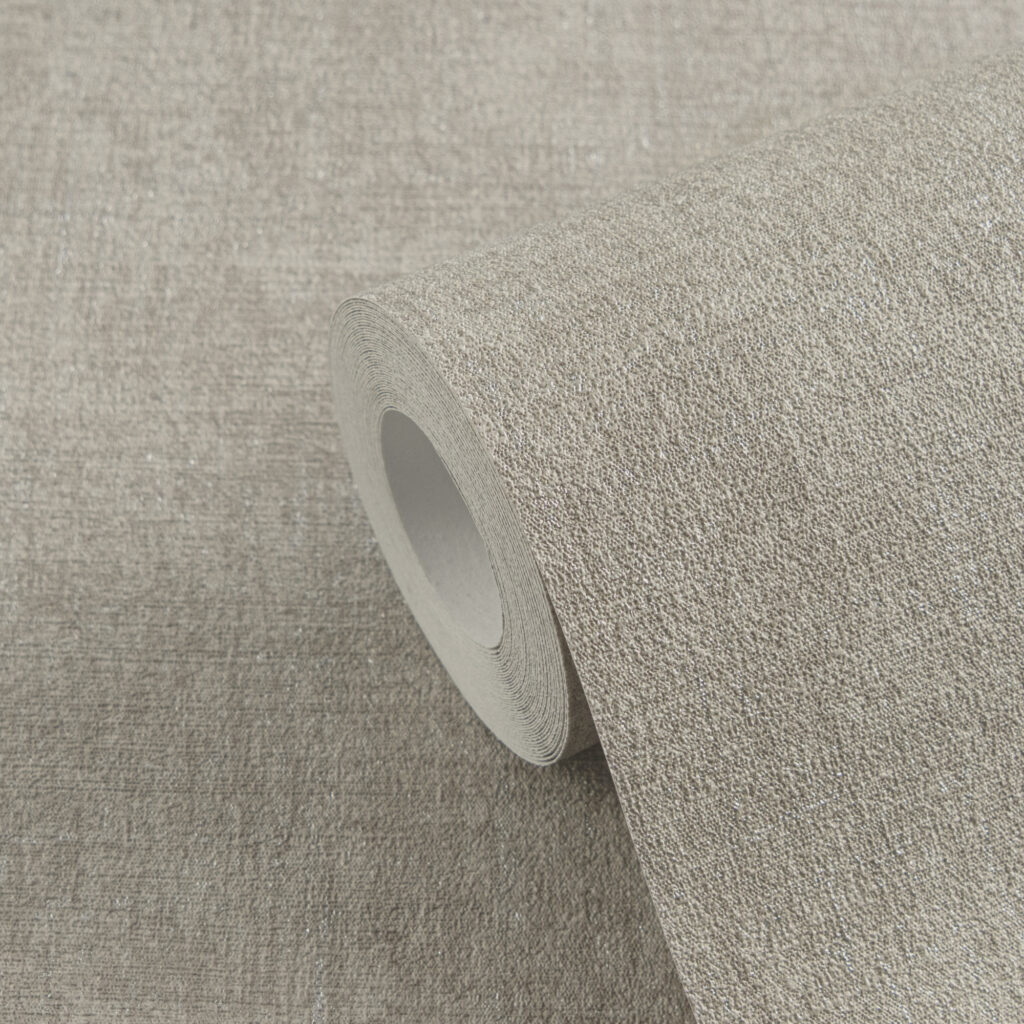 Tapeten Uni Graubeige Textiloptik Strukturmuster Modern