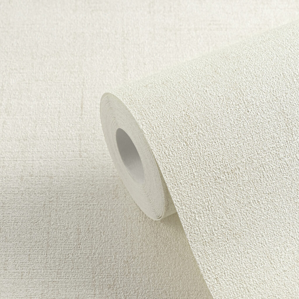 Tapeten Uni Creme Weiss Strukturoptik Modern Wohnzimmer