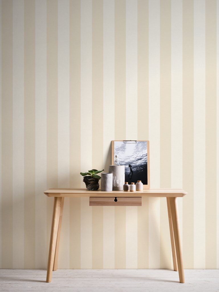 Tapeten Streifen Beige Creme Vertikal Klassisch Modern