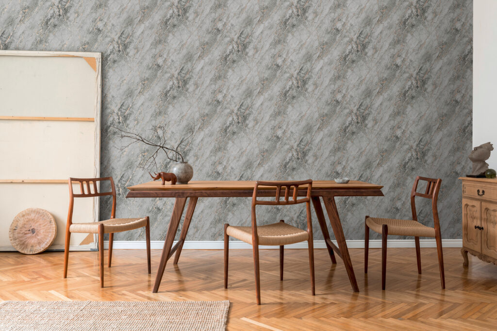 Tapeten Grau Beton Optik Steinstruktur Modern Wohnzimmer