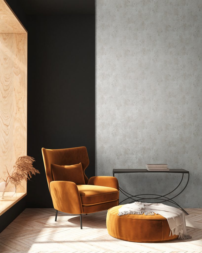 Tapeten Beton Optik Grau Hellgrau Uni Modern Wohnzimmer
