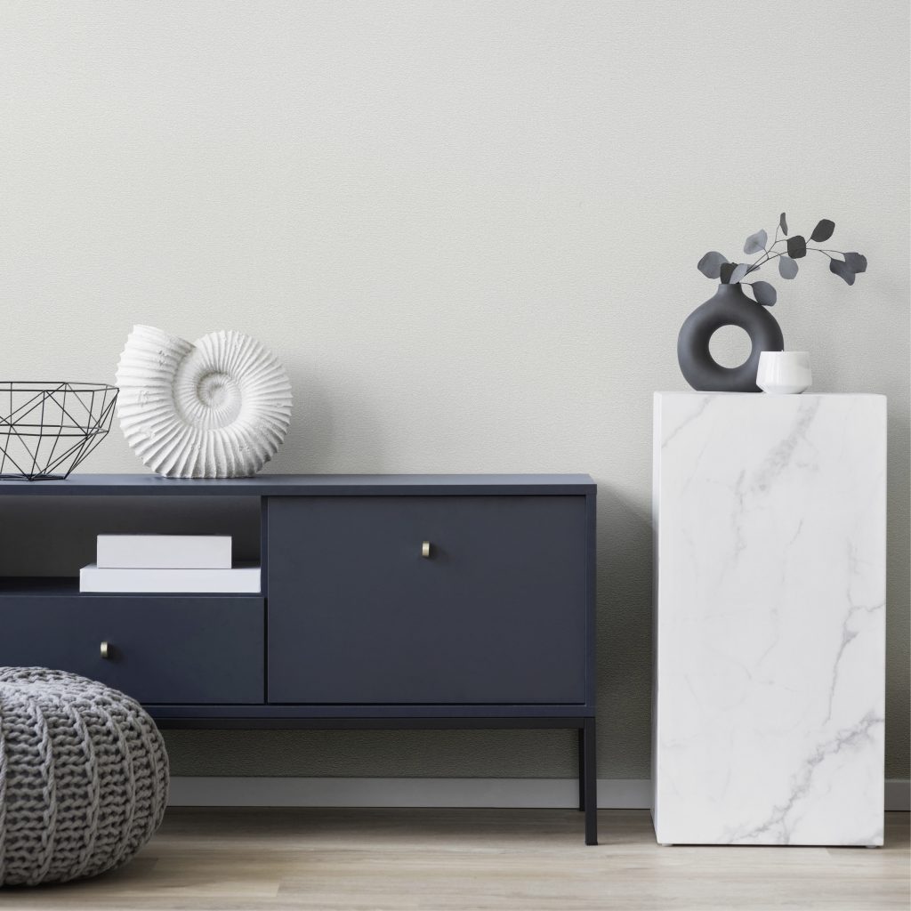 Tapeten Einfarbig Hellgrau Uni Struktur Modern Wohnzimmer