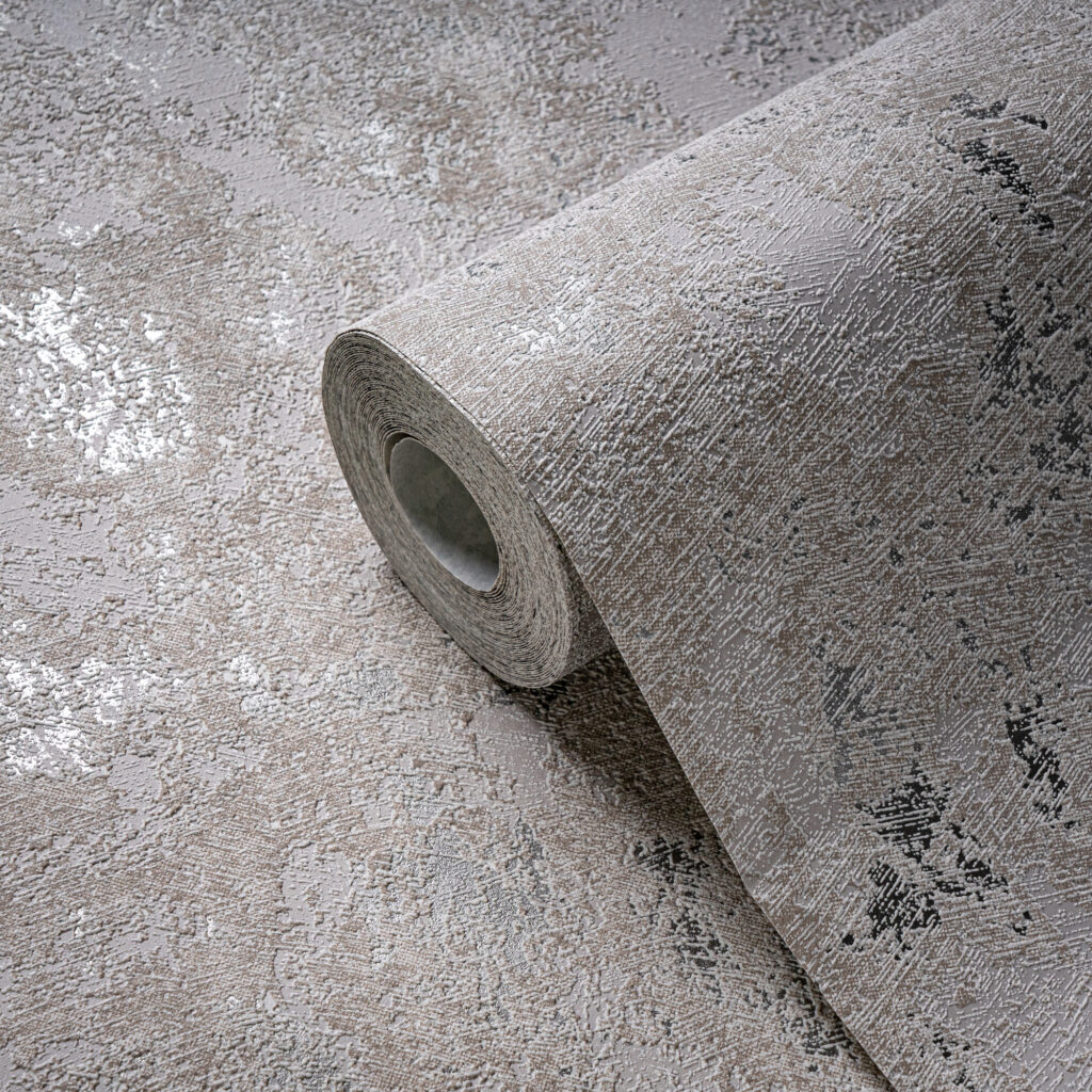 Tapeten Betonoptik Grau Silber Metallic Strukturdesign Modern