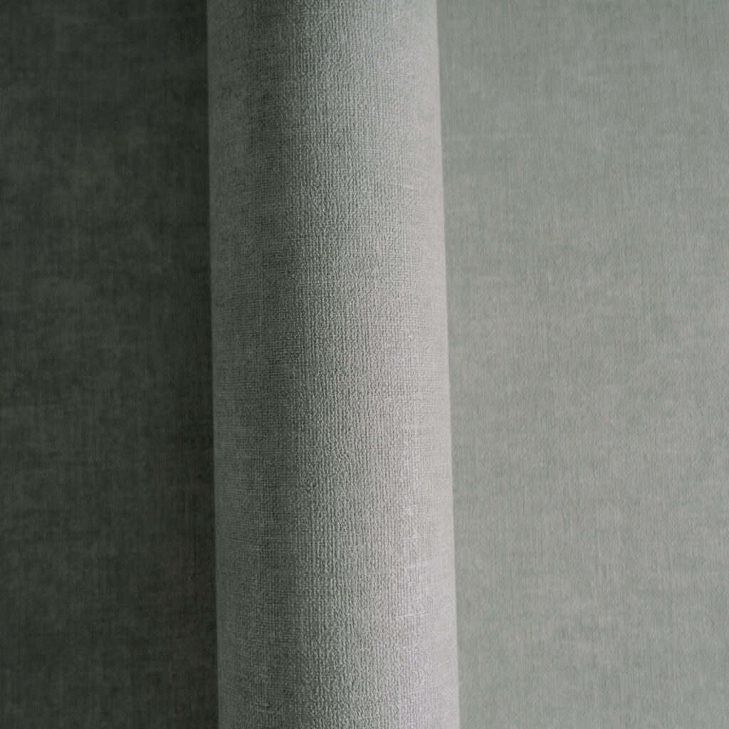 Tapeten Uni Struktur Grau Grün Textil Optik Modern