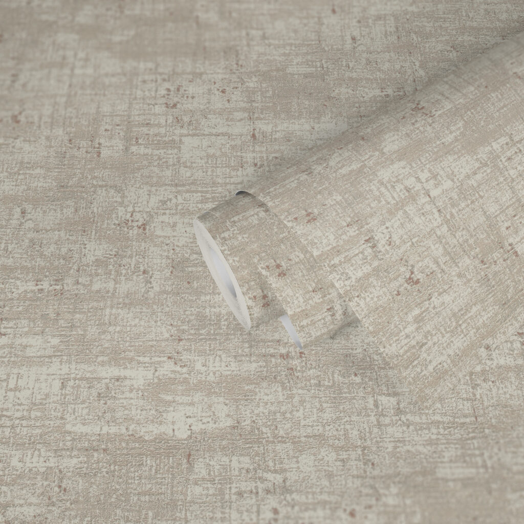 Tapeten Vintage Beton-Optik Beige Grau Used-Look Uni