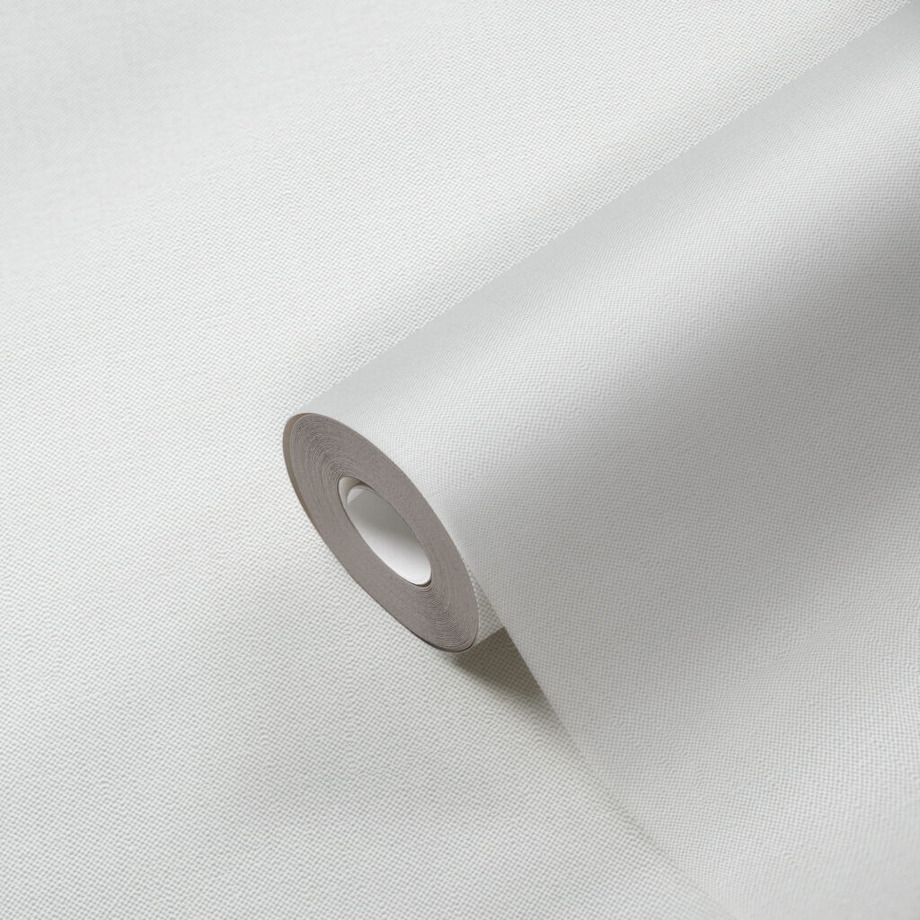 Tapeten Uni Weiss Feinstruktur Leinenoptik Modern
