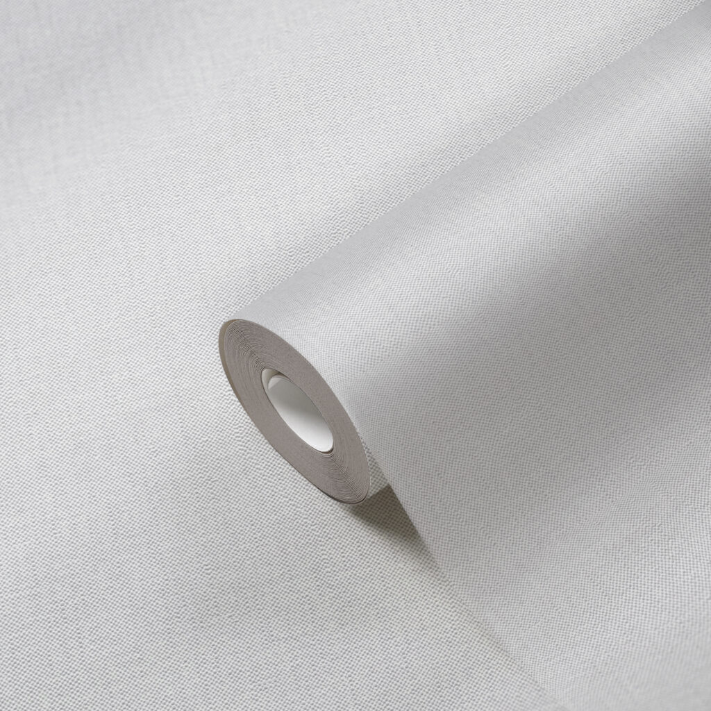 Tapeten Einfarbig Weiss Leinen Textiloptik Uni Modern