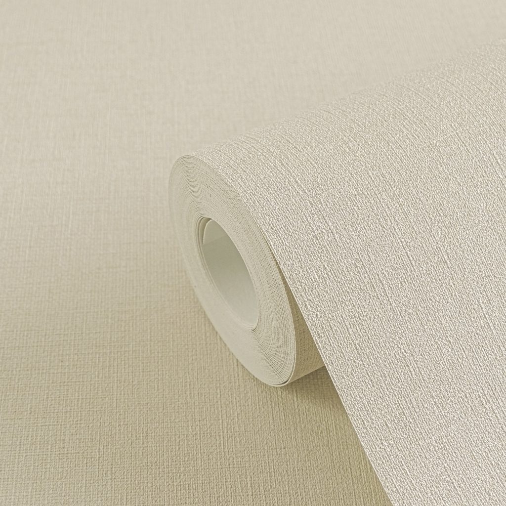 Tapeten Uni Beige Creme Textiloptik Struktur Modern