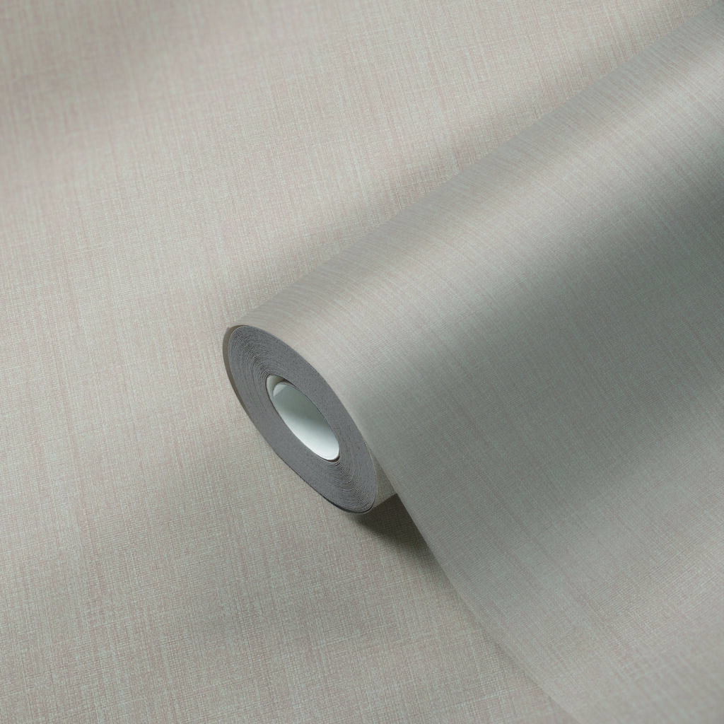 Tapeten Uni Grau Beige Leinen-Optik Strukturtapete Modern