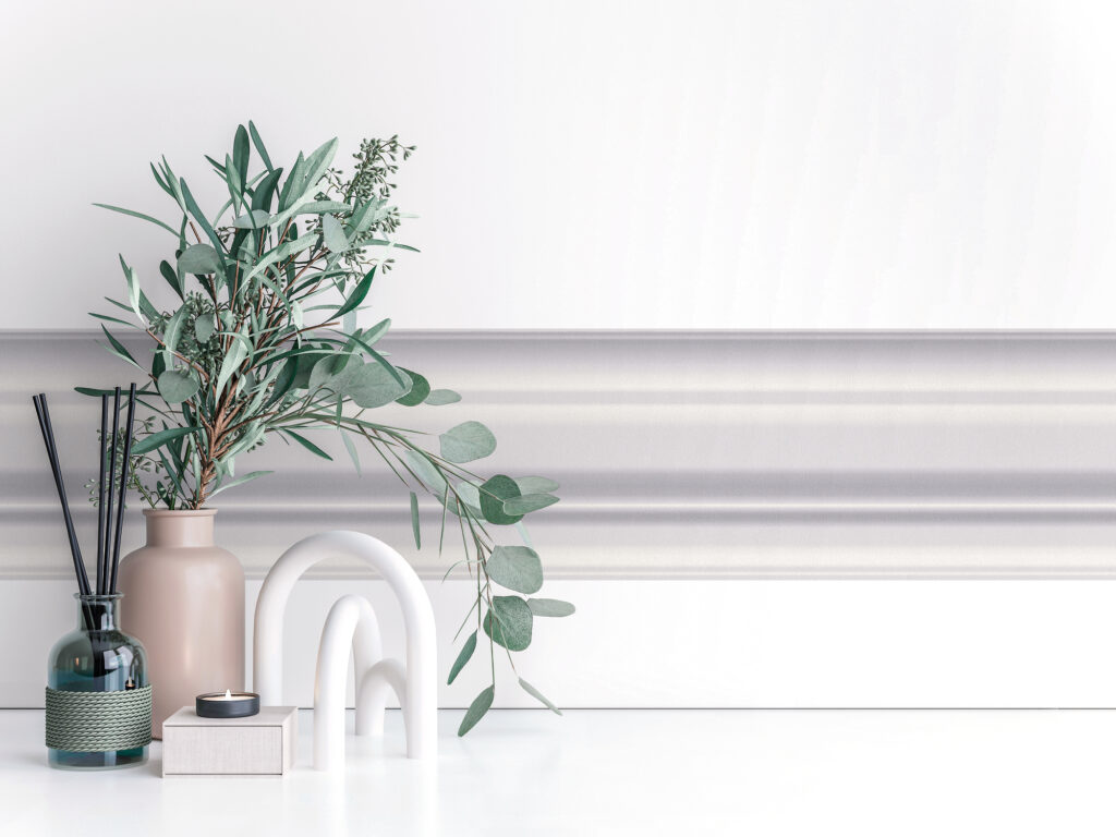 Tapeten Stuckleiste Grau Weiss Klassisch Elegant Modern