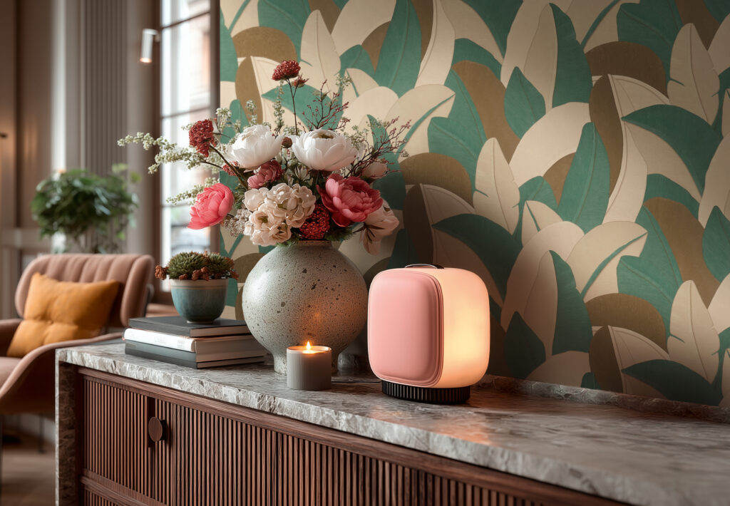 Tapeten Tropische Blätter Grün Beige Modern Botanical