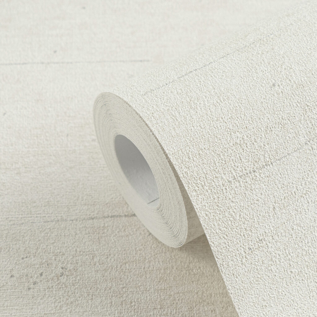 Tapeten Uni Struktur Creme Weiss Textiloptik Modern