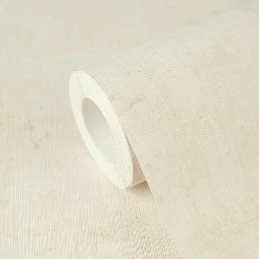 Tapeten Uni Creme Beige Textil-Optik Strukturmuster Modern