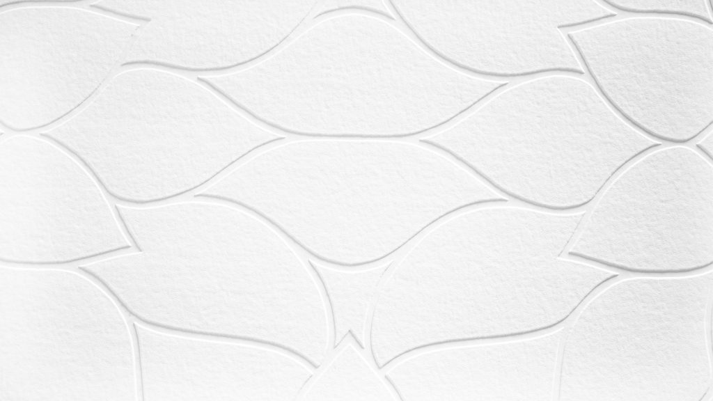Tapeten Weiss Blätter Relief Struktur Muster Modern