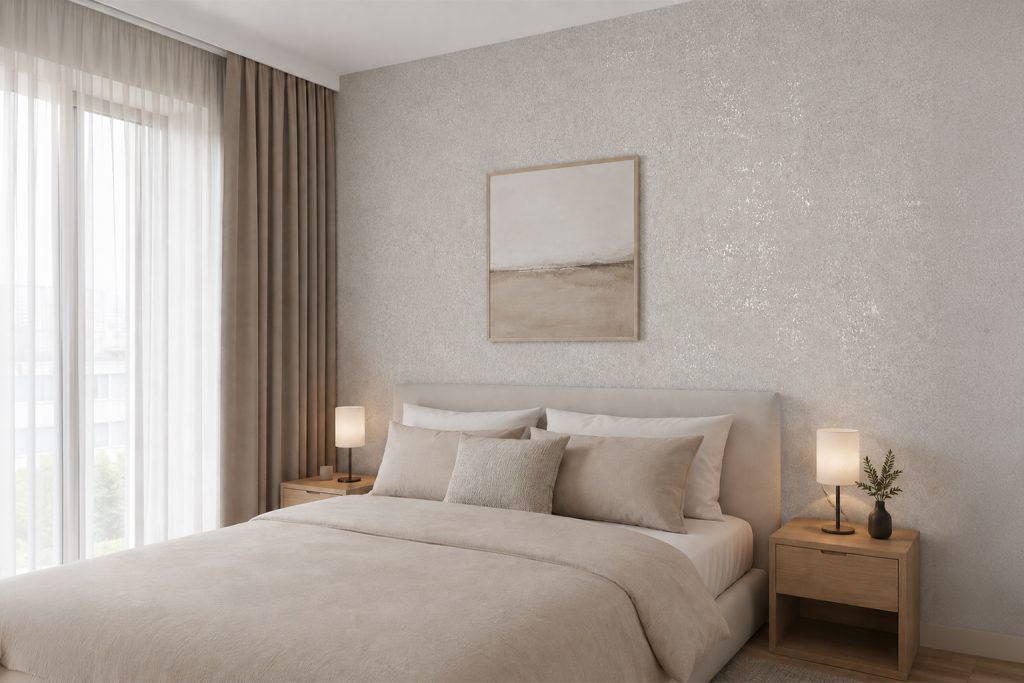 Tapeten Betonoptik Grau Silber Metallic Uni Modern