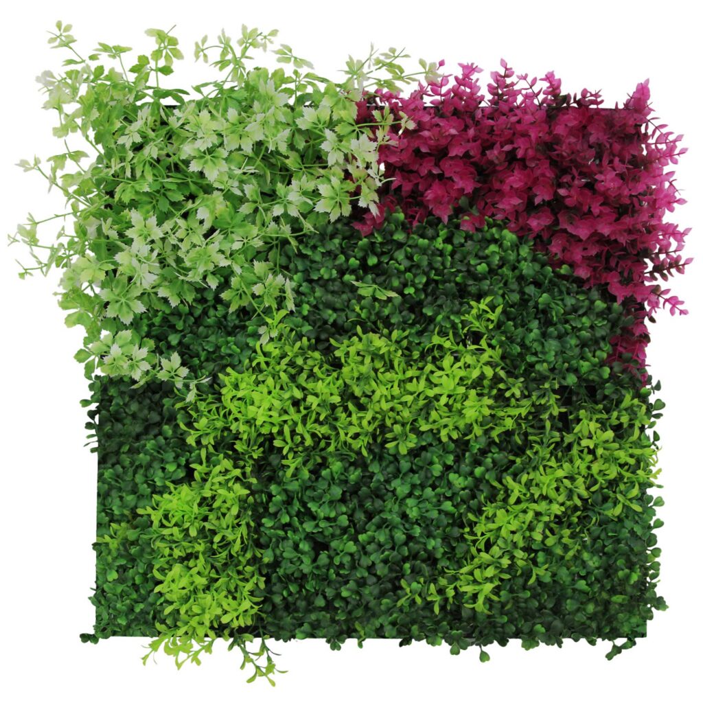Wandpaneel Pink Mixed Design Flora | 52 x 52 cm