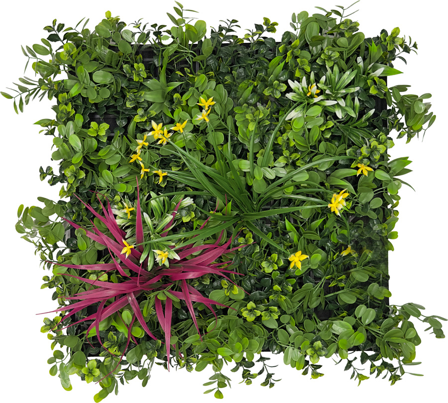 Wandpaneel Pure Jungle Mixed Flora | 52 x 52 cm