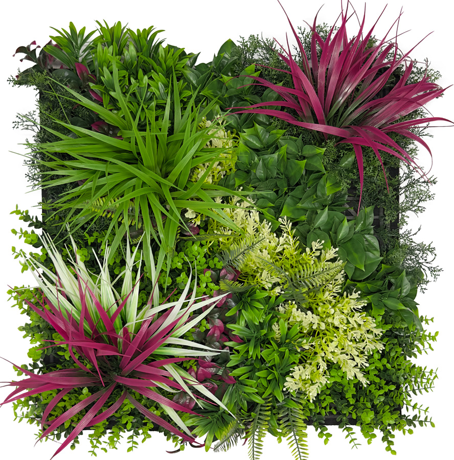 Wandpaneel Vivid Bloom Mixed Flora | 52 x 52 cm
