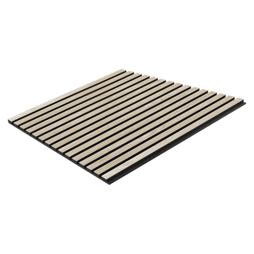 Furniertes 3D-Paneel 60x60 - Eiche gebleicht