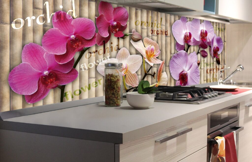 Küchenrückwand Folie - Orchidee