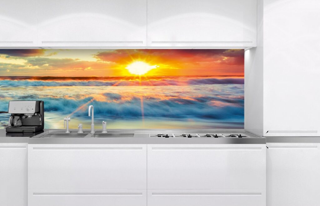 Küchenrückwand Folie - Sonnenuntergang