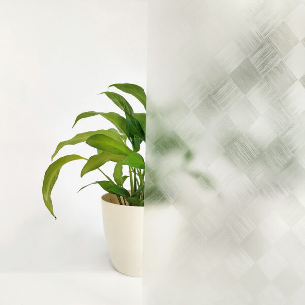 121-005 Selbstklebende transparente Folie DIMEX - QUADRATE - Breite 122 cm