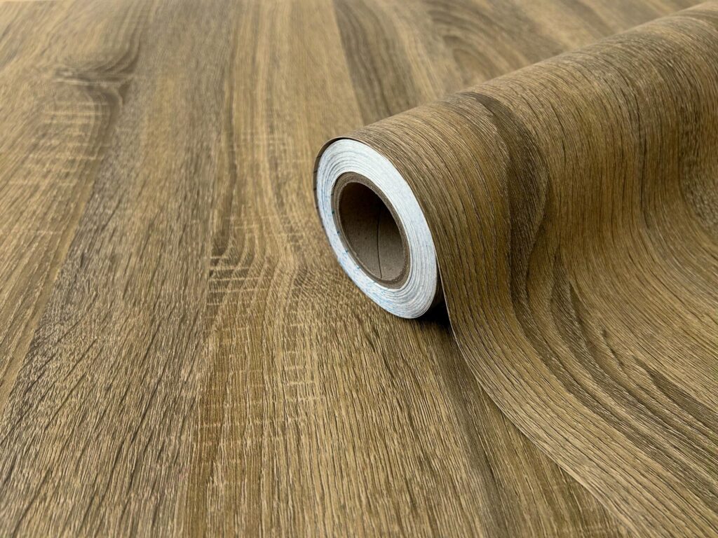 Extra Starke Laminierte Selbstklebende Holzfolie EICHE SONOMA | Rollenbreite 90 cm